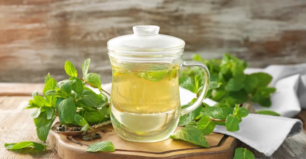 bálsamo Chá de erva-cidreira