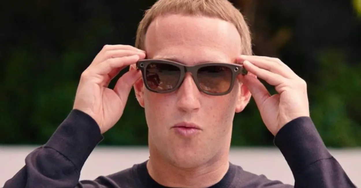 ray ban meta óculos ia inteligência artificial metrópoles Mark Zuckerberg, CEO da Meta, com os óculos inteligentes