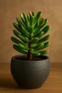 Suculenta orelha de shrek em vaso decorativo