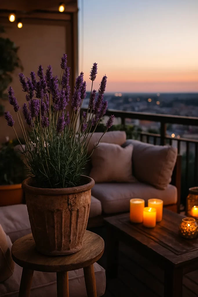 alfazema e lavanda varanda