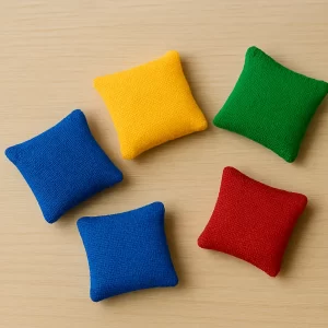 peças em saquinhos do jogo de marias