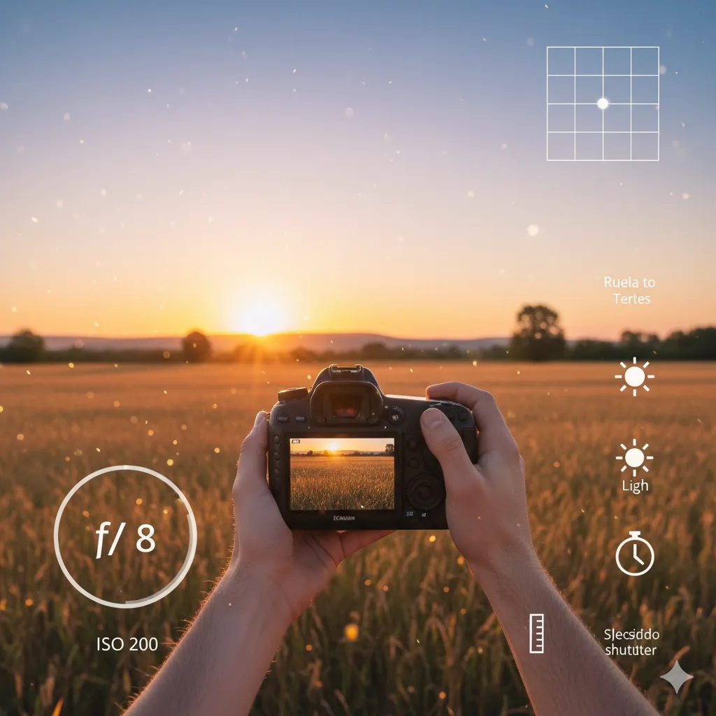 Uma imagem de capa inspiradora sobre fotografia para iniciantes.